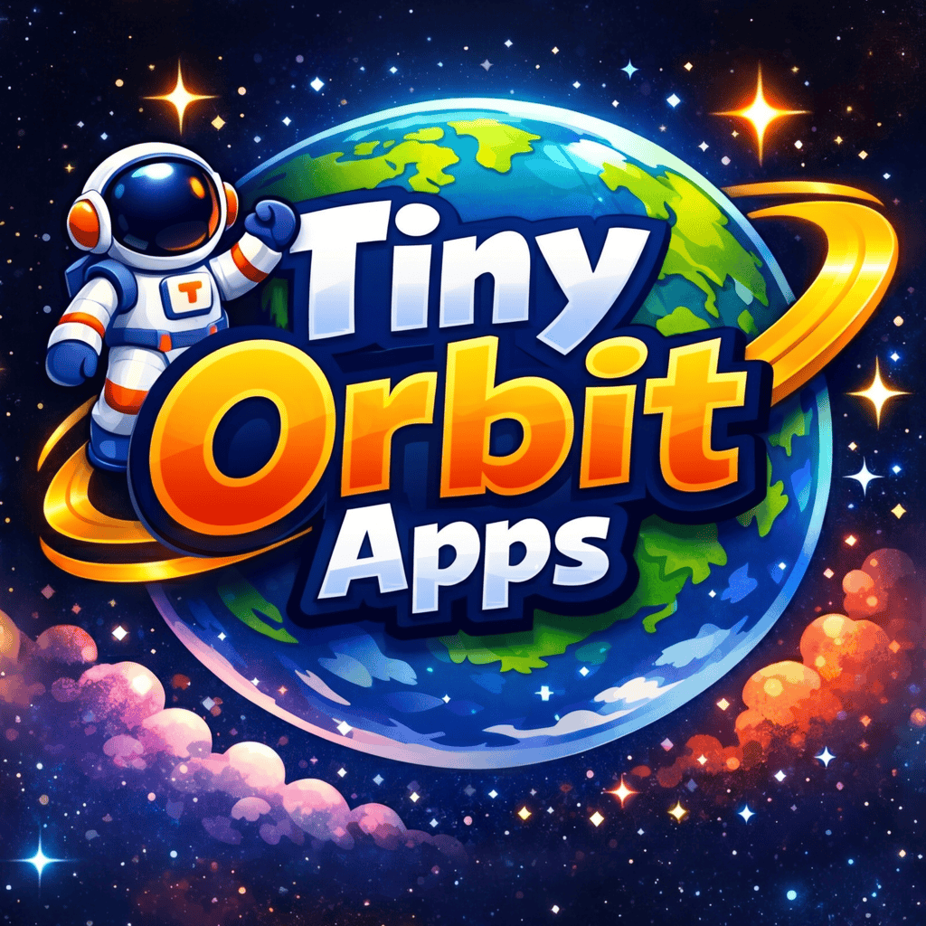 Tiny Orbit Apps logo featuring an astronaut and planet